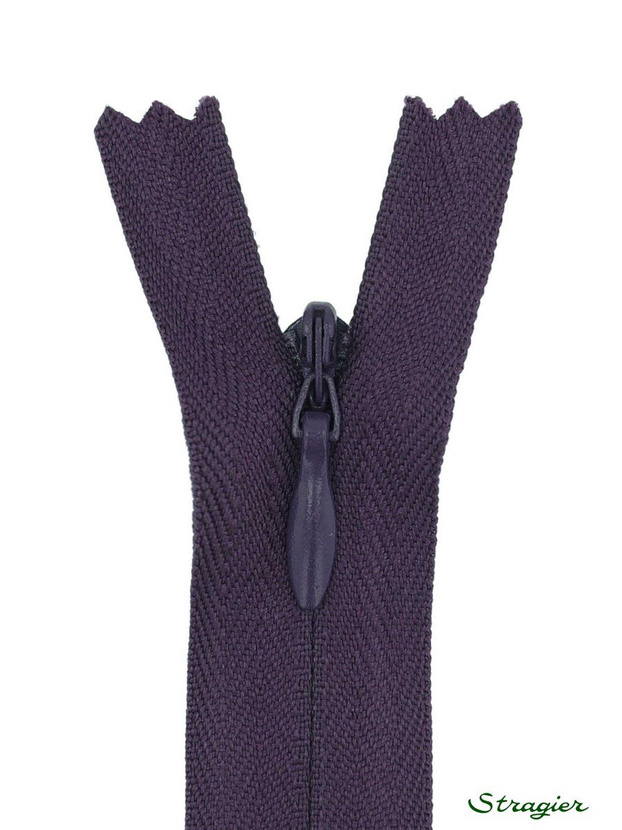 Zip Invisible - - Myrtille - 60 cm