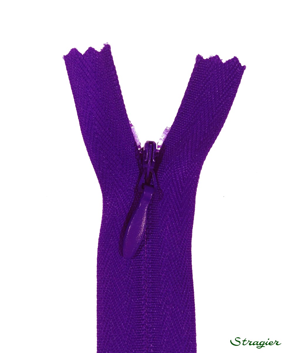 Zip Invisible -  - Violet - 60 cm