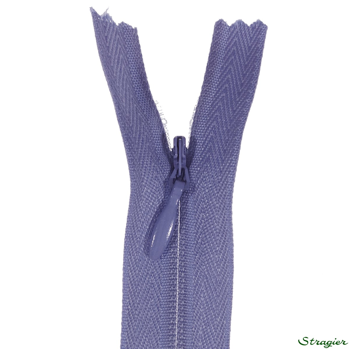 Zip Invisible - - Bleu Riviera - 60 cm