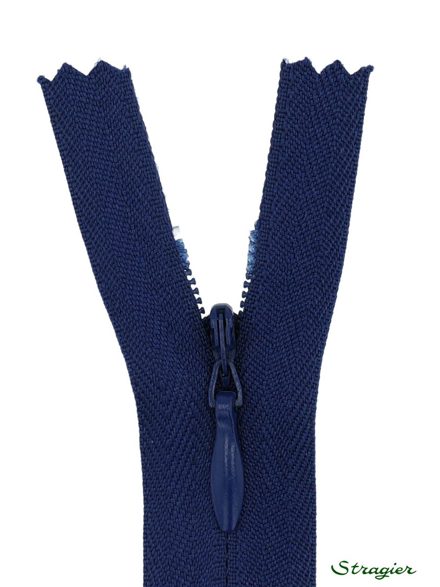 Zip Invisible -  - Marine clair - 60 cm
