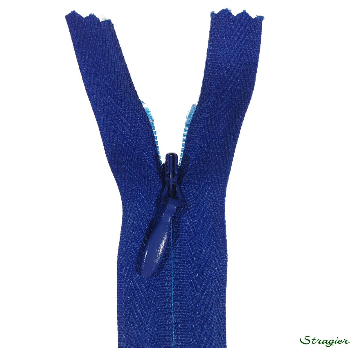 Zip Invisible - - Bleu Nautique - 60 cm