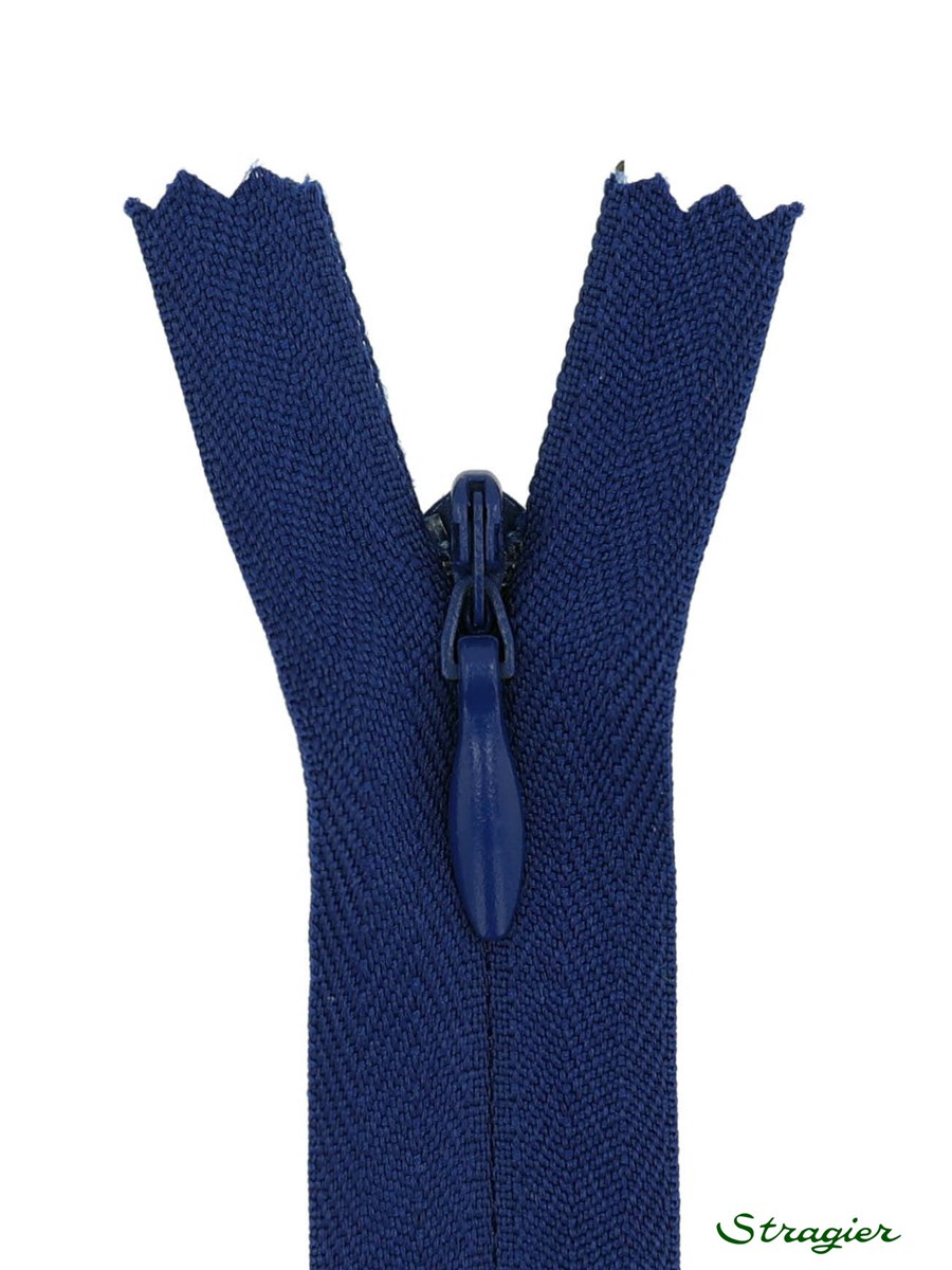 Zip Invisible - - Bleu Olympien - 60 cm