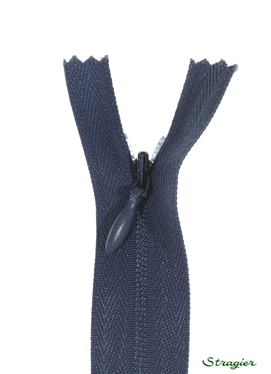Zip Invisible -  - Bleu Jeans - 60 cm