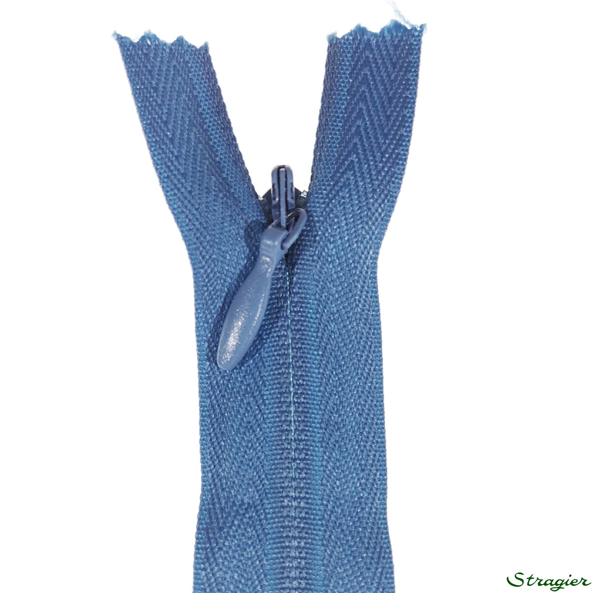 Zip Invisible - - Bleu Niagara - 60 cm