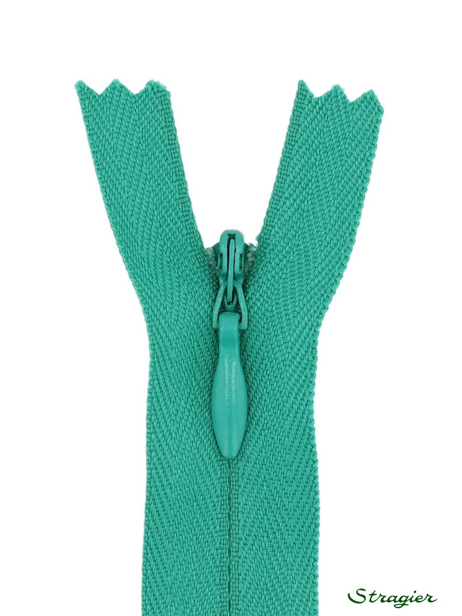 Zip Invisible - - Vert Lagon - 60 cm