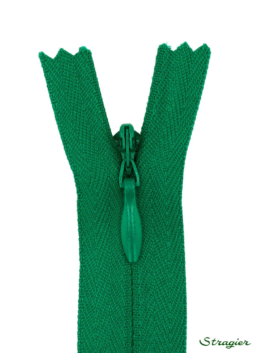 Zip Invisible - - Vert - 60 cm