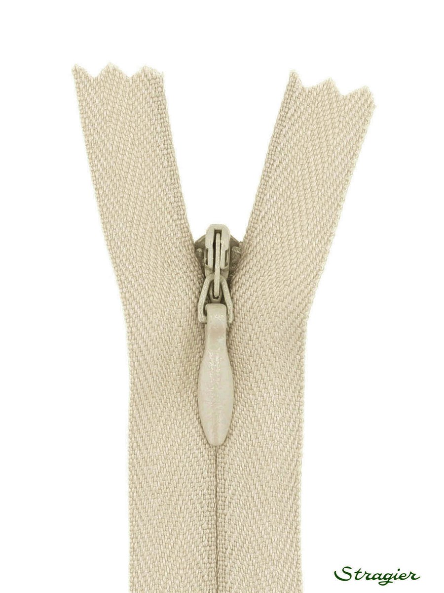 Zip Invisible - - Sable blanc - 60 cm