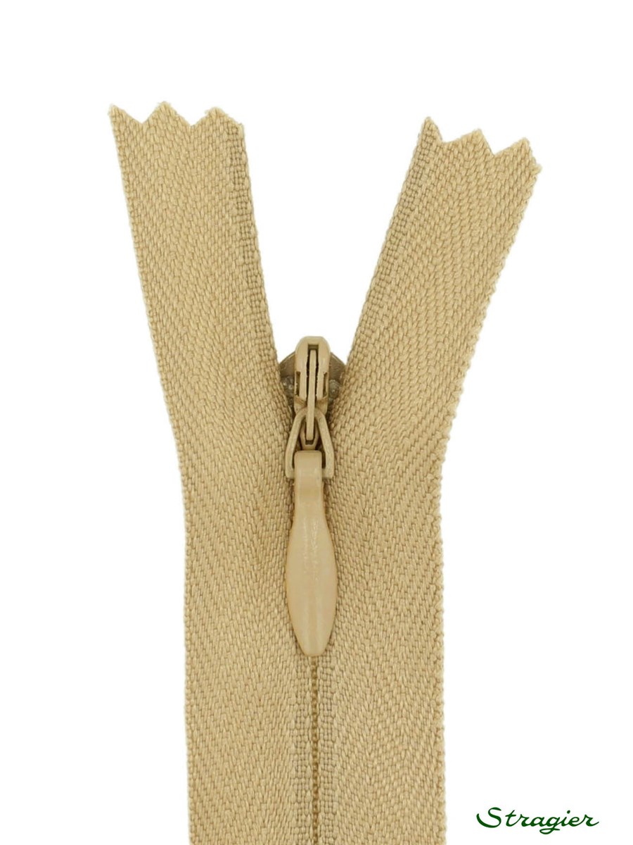 Zip Invisible - - Beige Sable - 60 cm