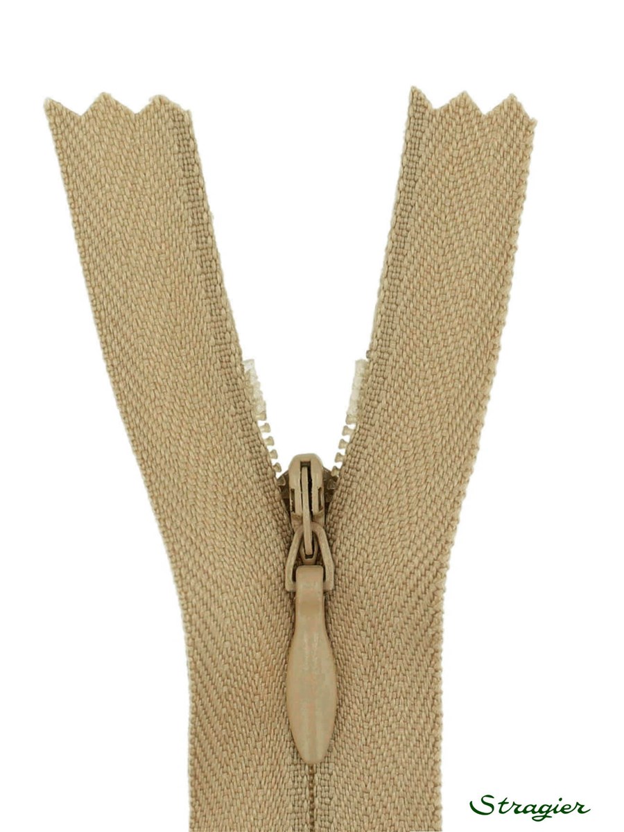 Zip Invisible -  - Beige chaud - 60 cm