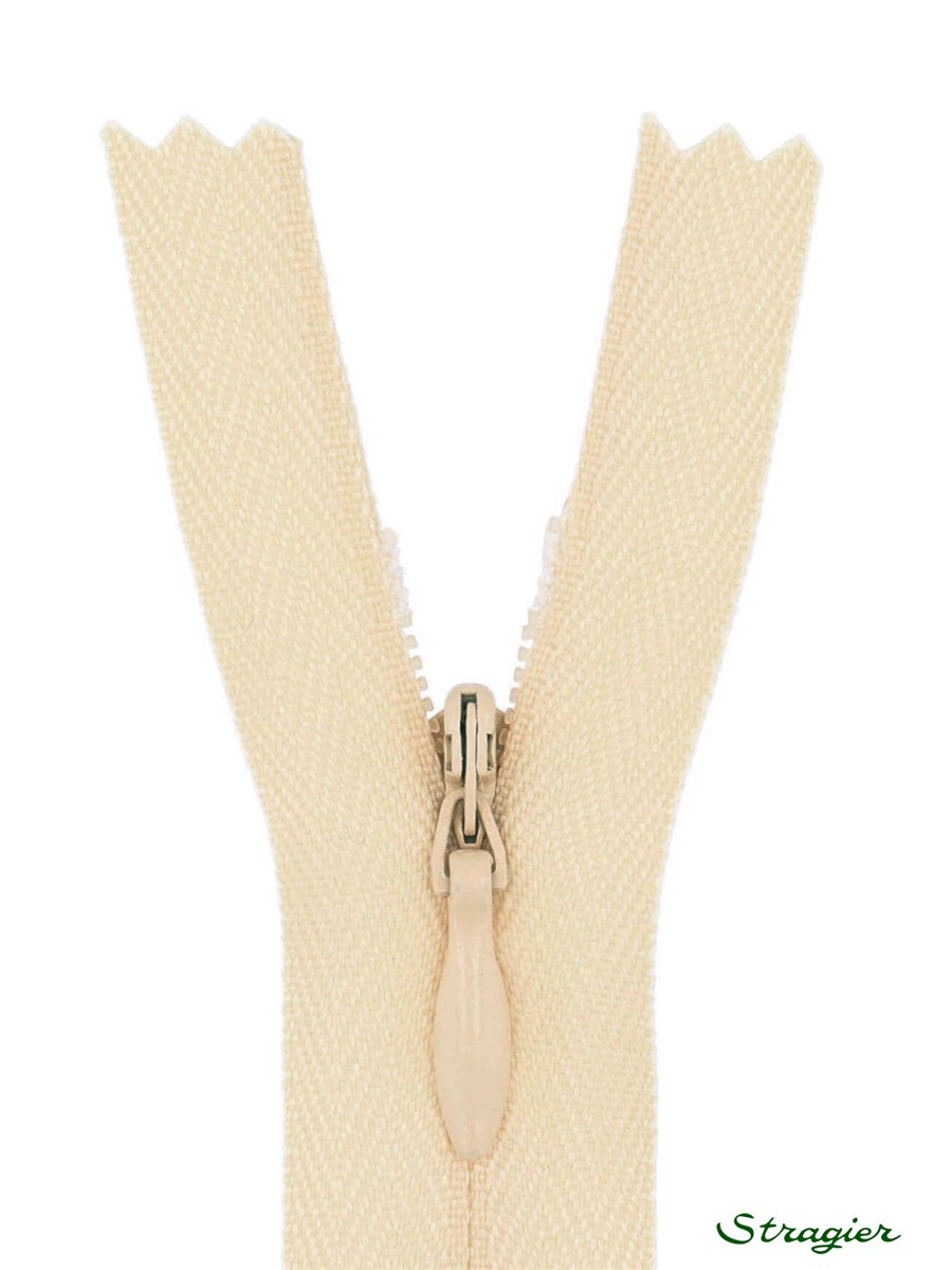 Zip Invisible -  - Amande - 60 cm