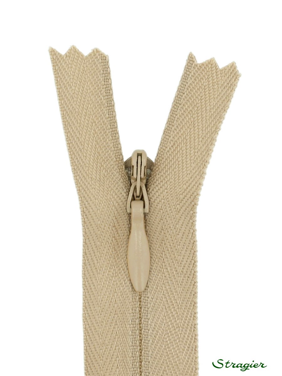 Zip Invisible - - Beige - 60 cm