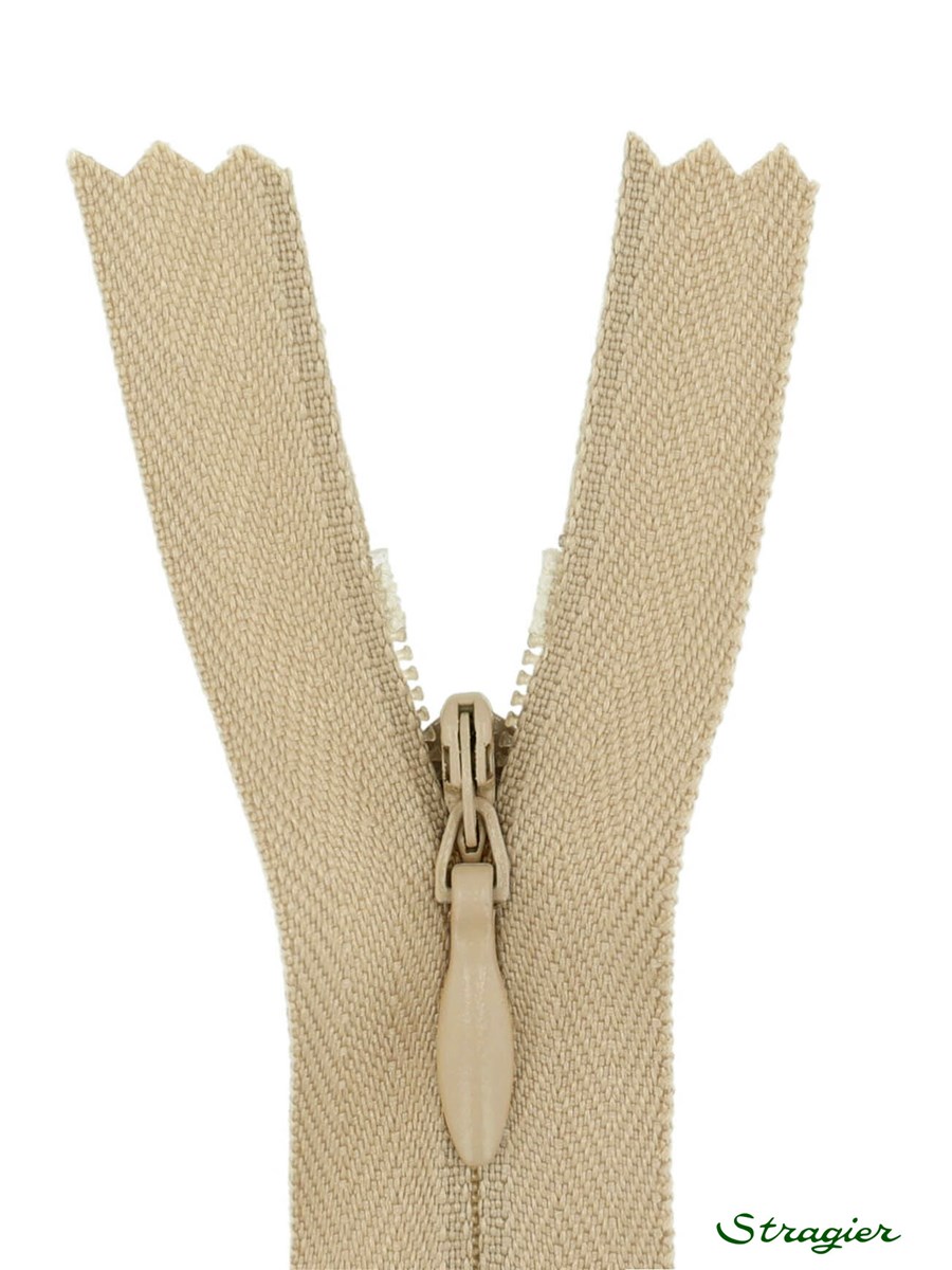 Zip Invisible -  - Beige - 60 cm