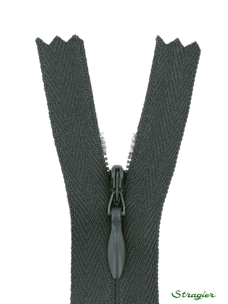 Zip Invisible -  - Gris Gargouille - 60 cm
