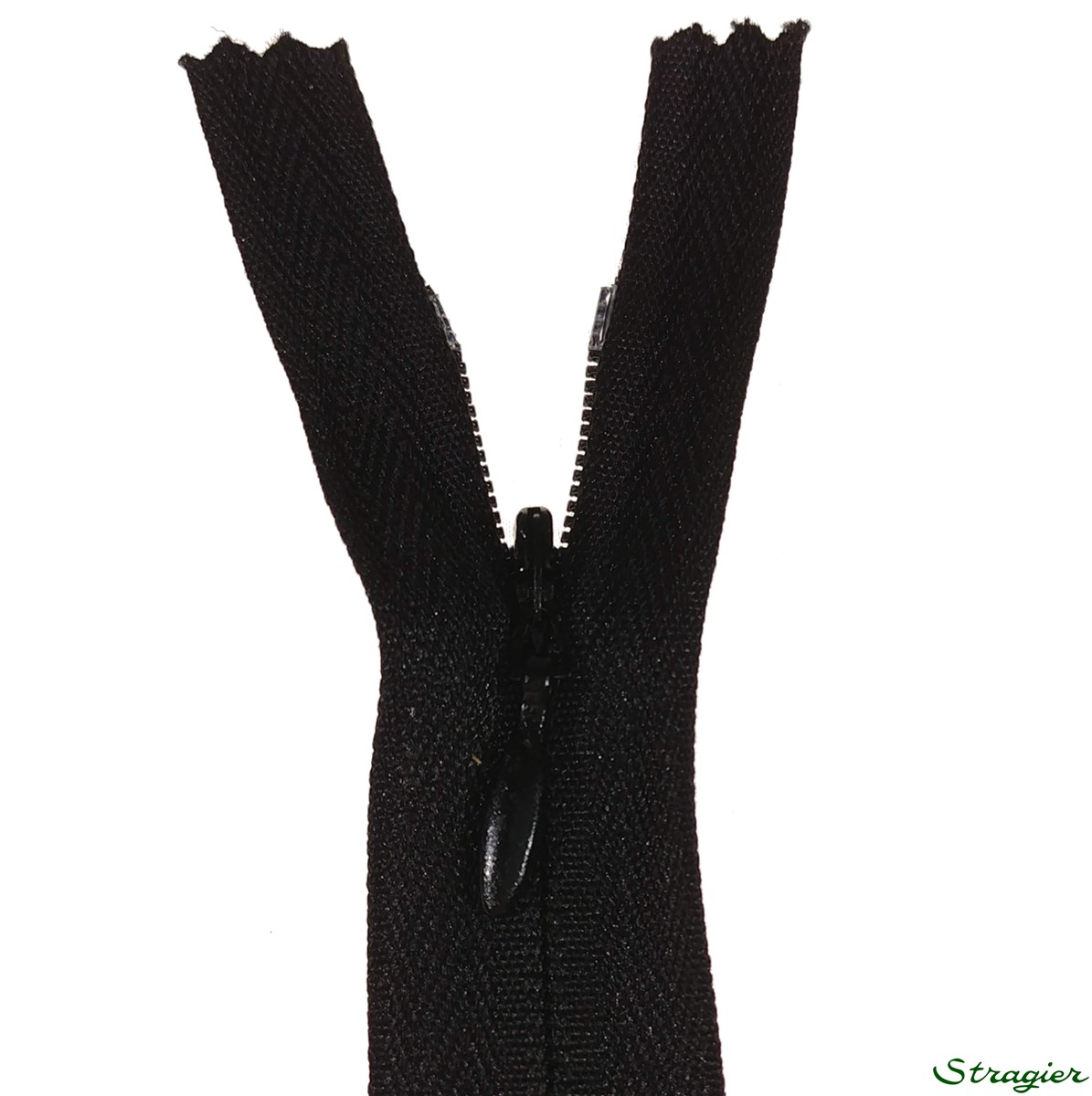 Zip Invisible - - Noir - 60 cm