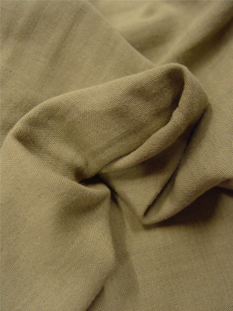 Double pure Cotton Gauze - Plain - Beige Sandfox