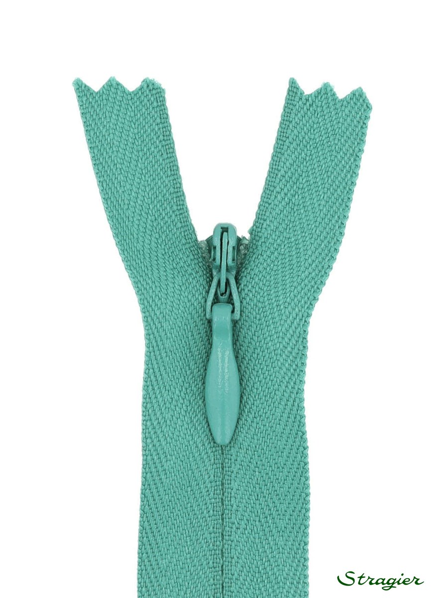 Zip Invisible - - Menthe Pastel - 22 cm
