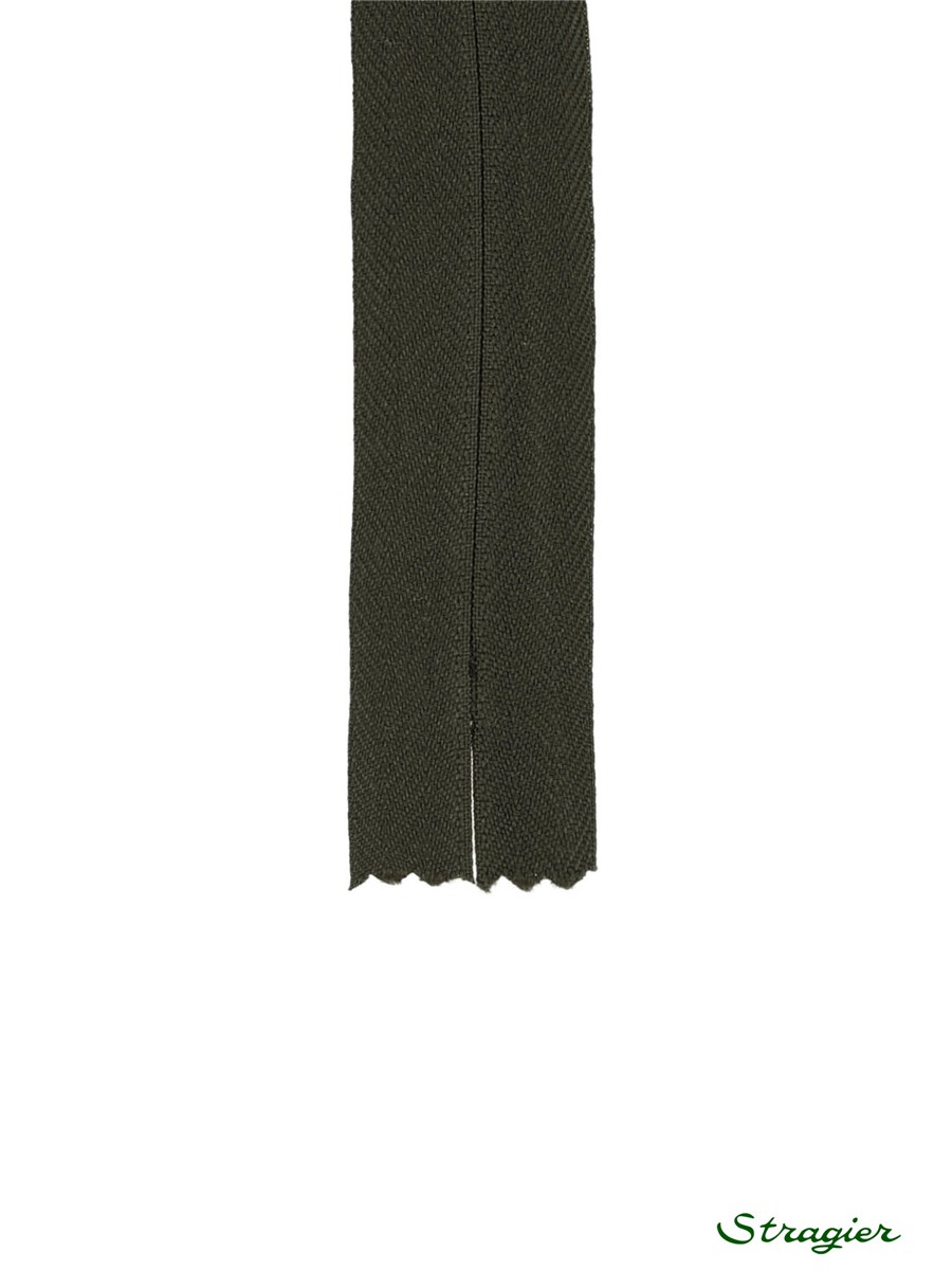 Zip Invisible -  - Olive Noire - 22 cm