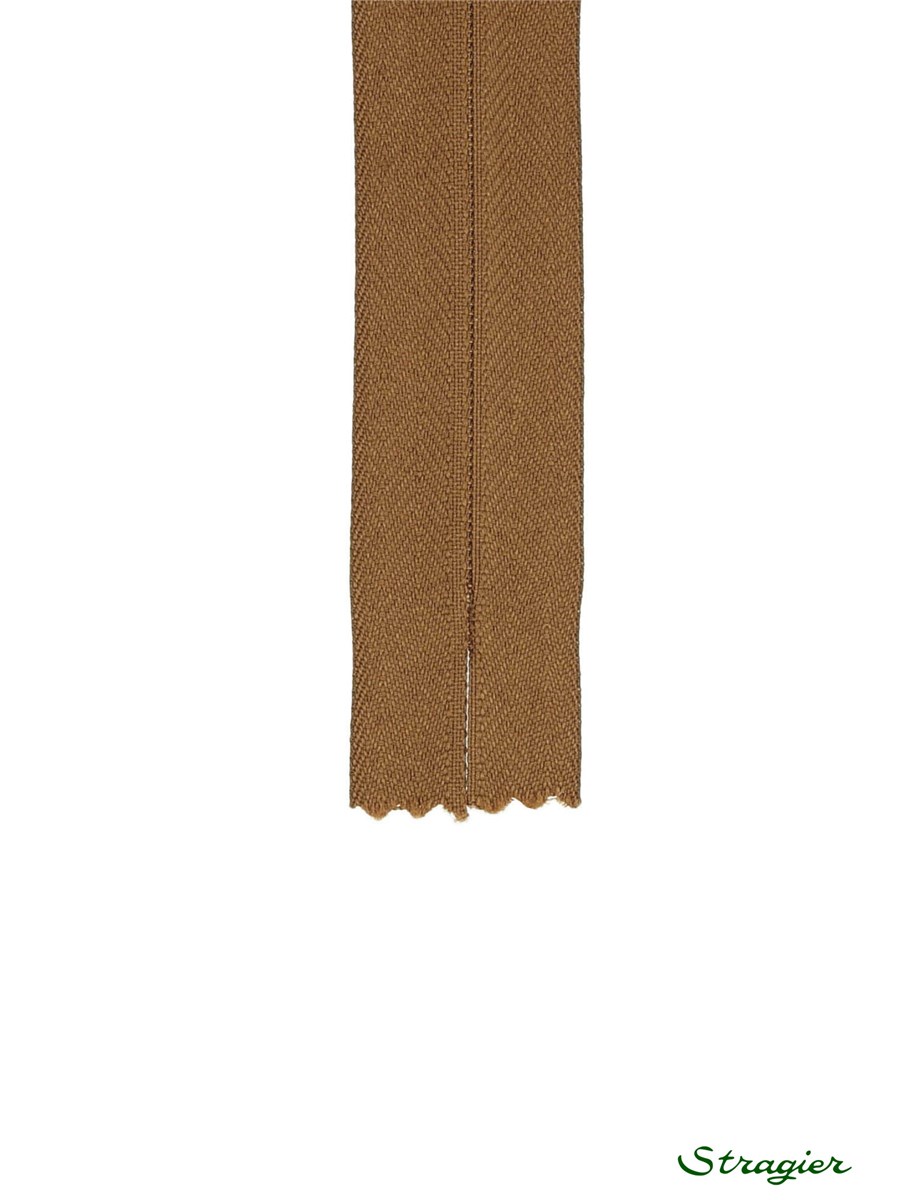 Zip Invisible -  - Brun Cookie - 22 cm