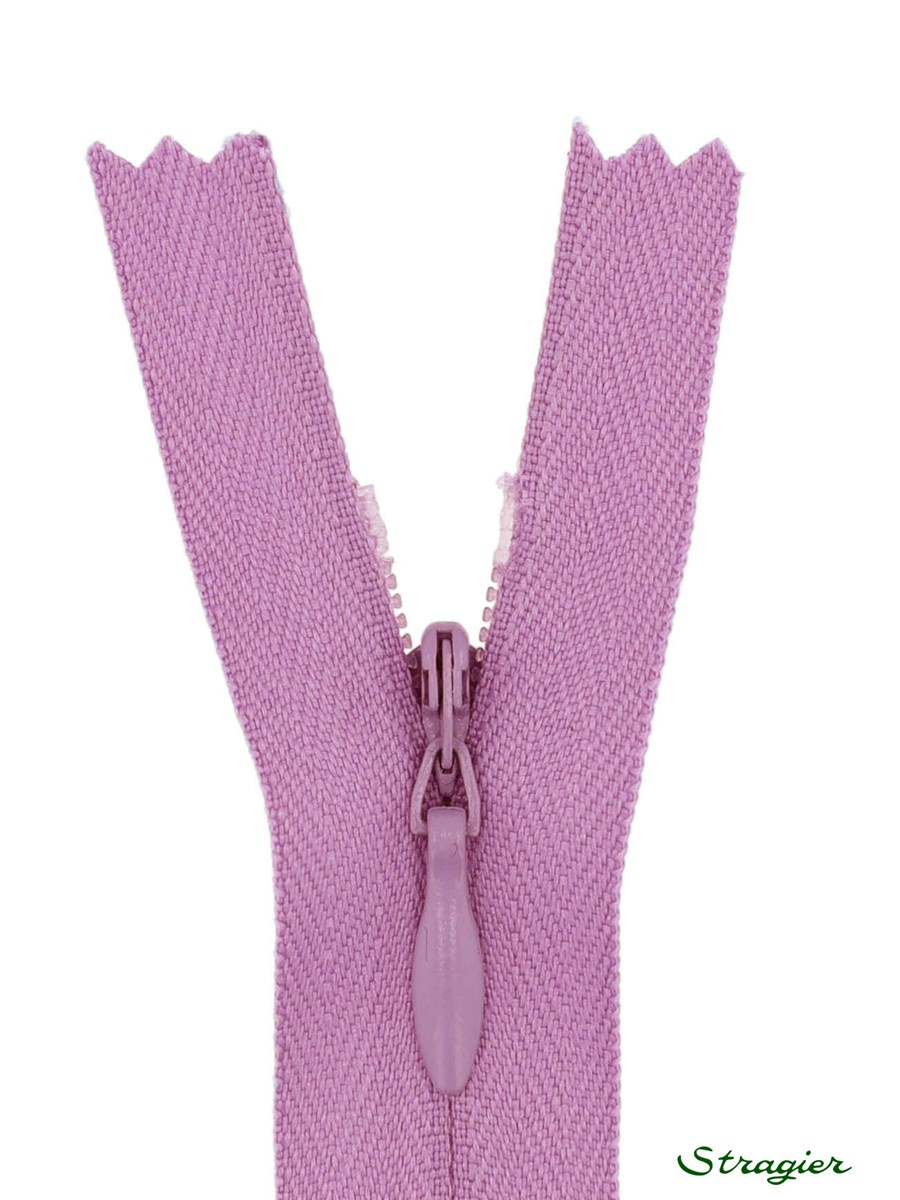 Zip Invisible -  - Tulipe Violette - 22 cm