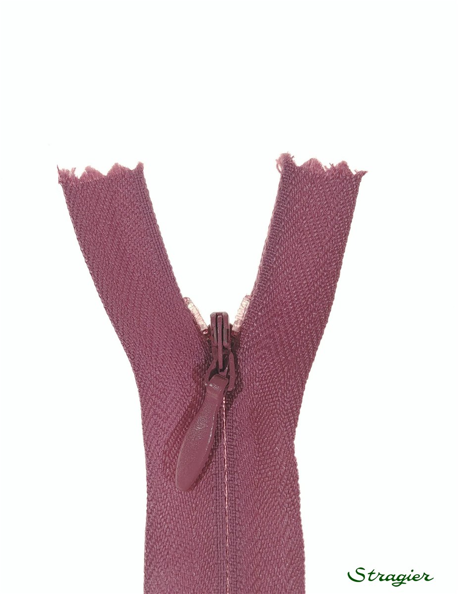 Zip Invisible -  - Mauve Malaga - 22 cm