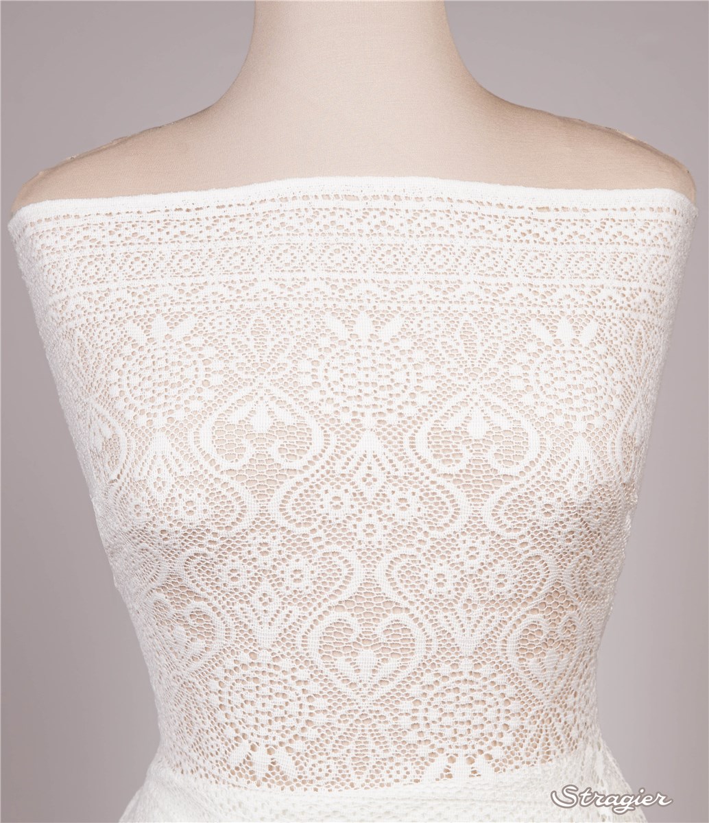 Dentelle Coton et Laine - Constantine - Ivoire Clair - 120 cm