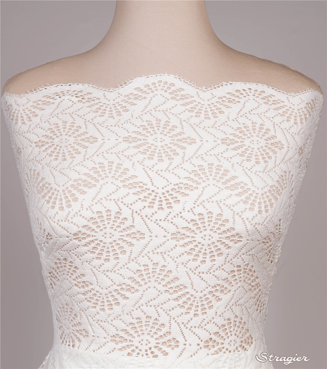 Dentelle Coton et Laine - Joséphine - Ivoire Clair - 120 cm