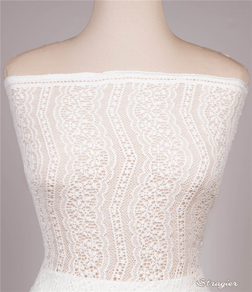 Dentelle Coton et Laine - Charleston - Ivoire Clair - 120 cm