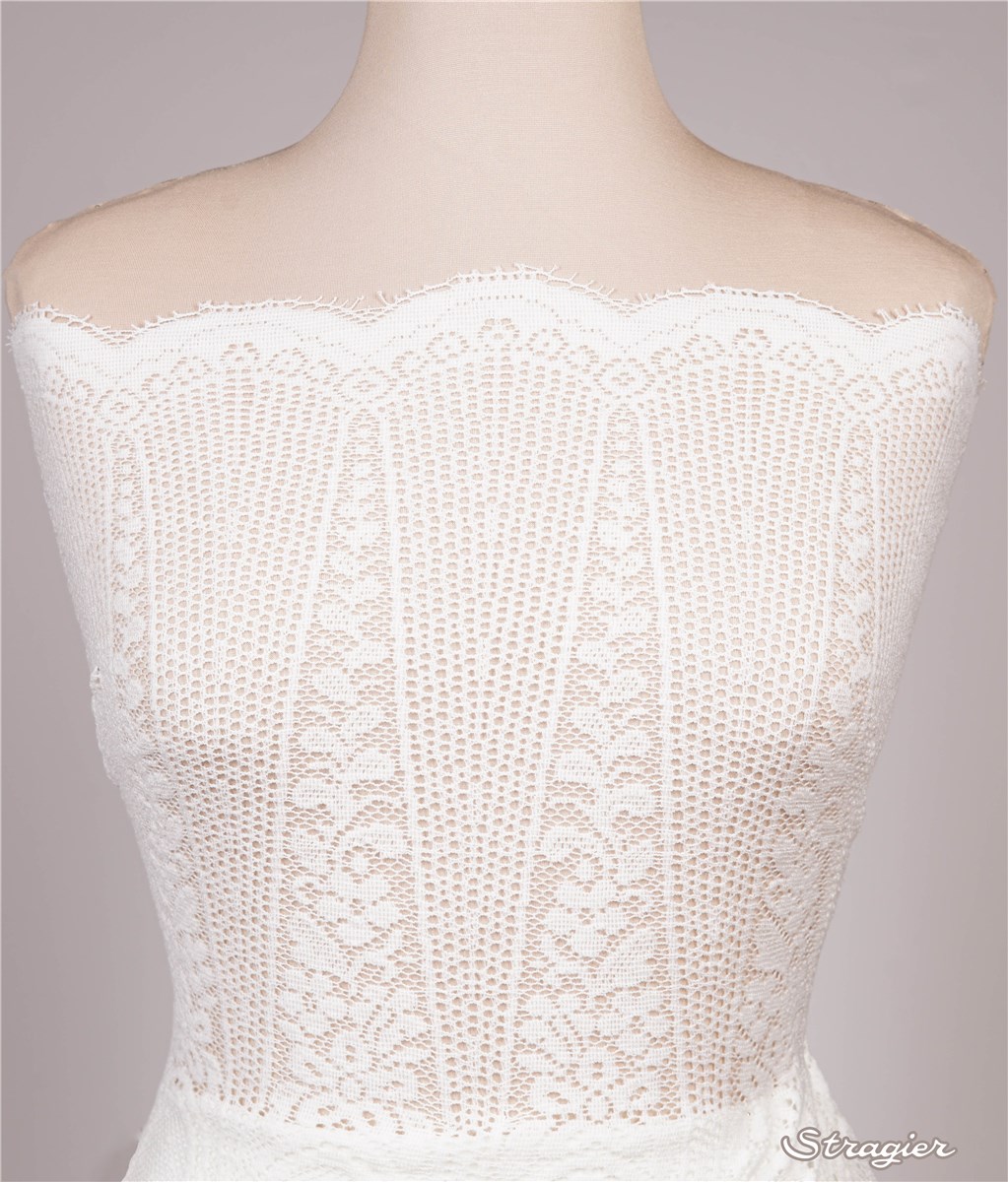 Dentelle Coton et Laine - Eugénie - Ivoire Clair - 120 cm