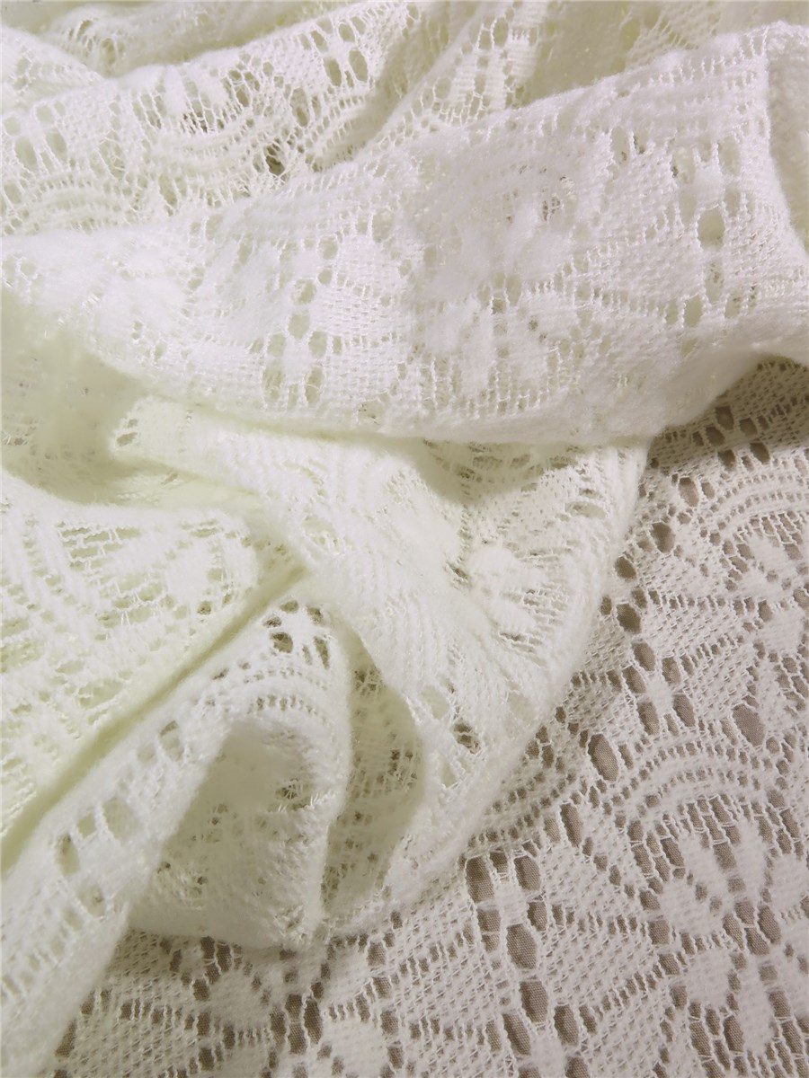 Dentelle Coton et Laine Soft - Vifdoria - Ivoire Clair - 100 cm