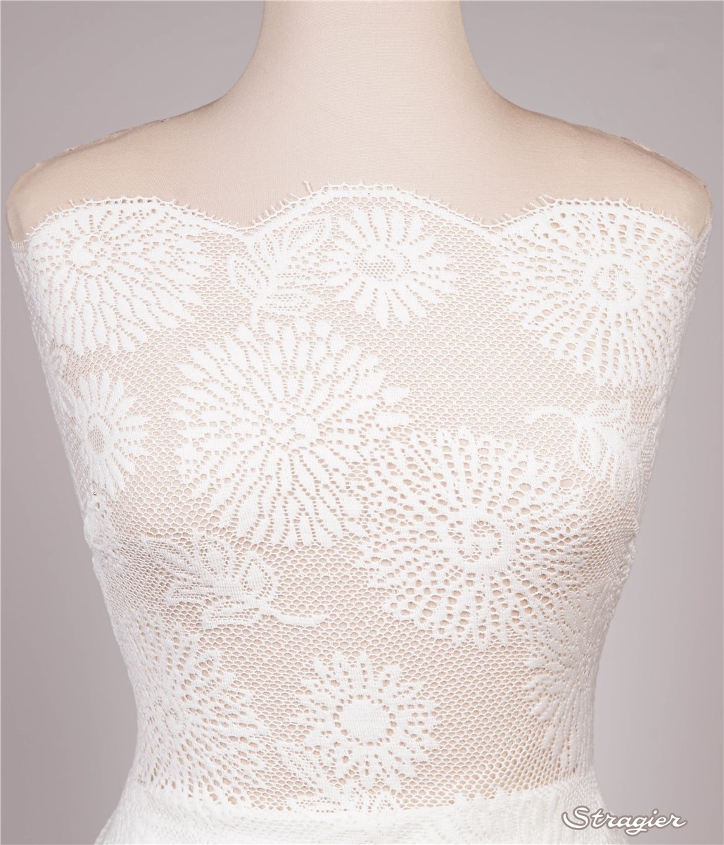 Dentelle Coton et Laine - Fireworks - Ivoire - 120 cm