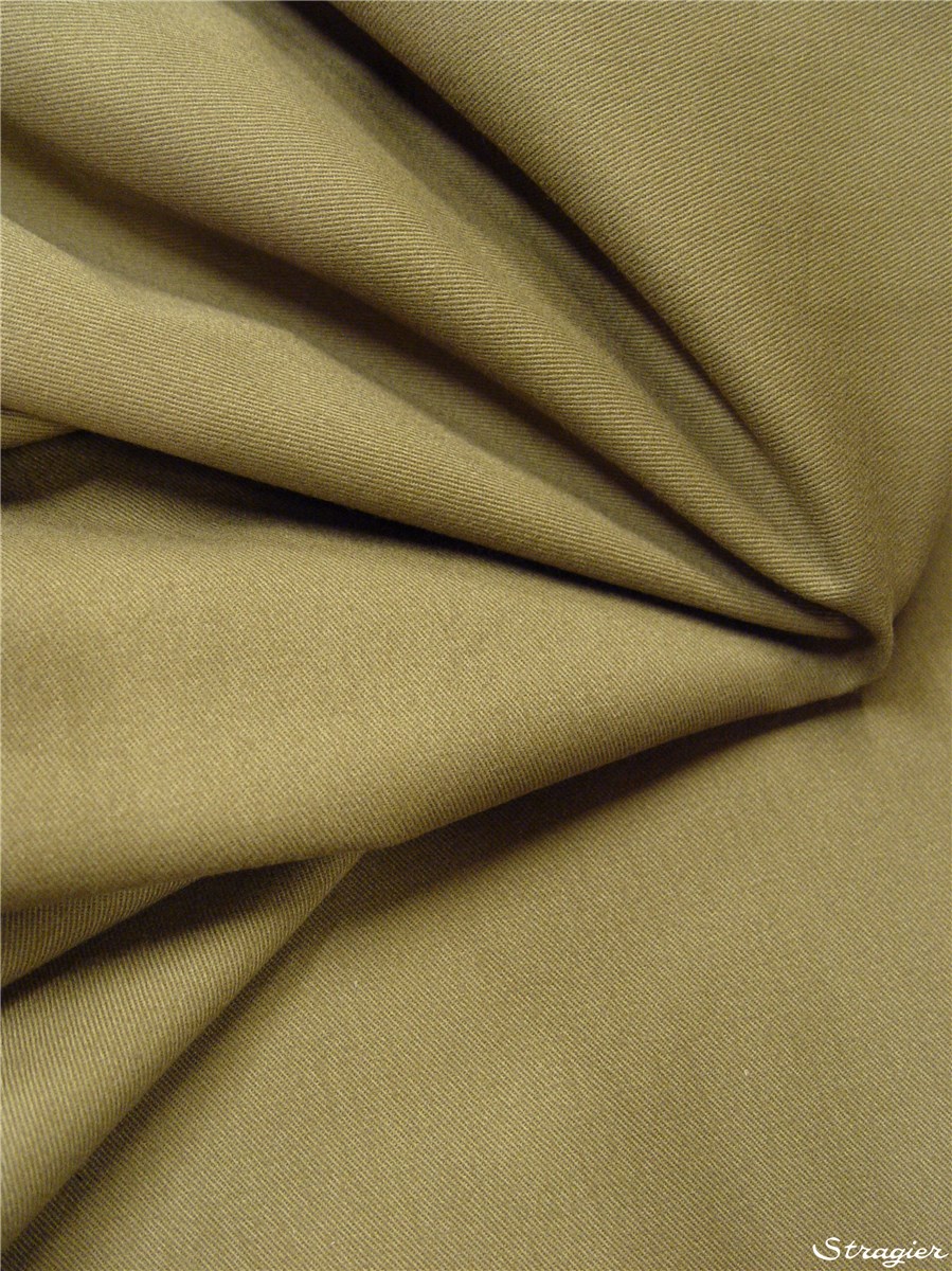 Coton sergé - uni - Havane 