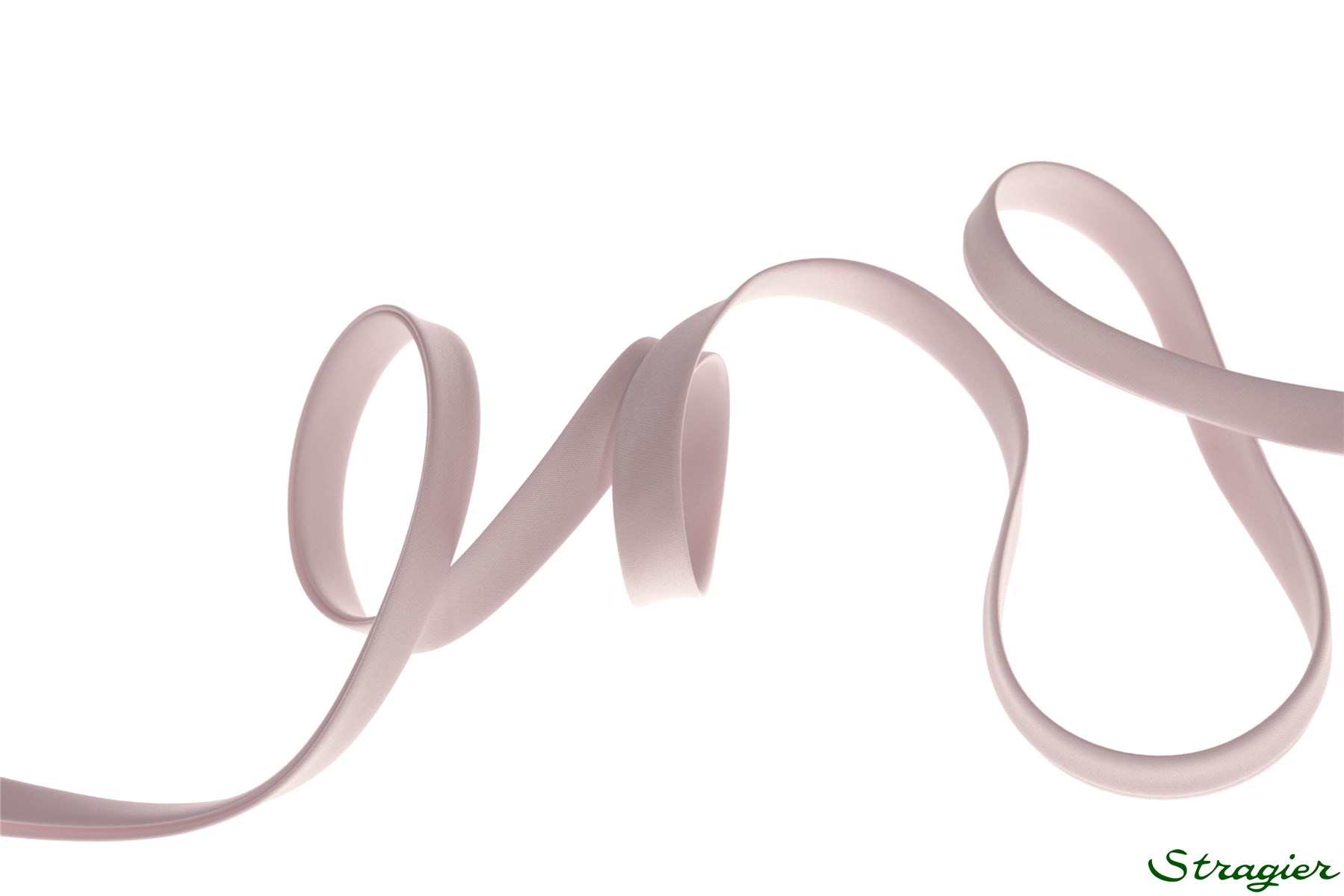 Satin Bias Binding - Polyester - Plain - Rose Poudré - 10 mm