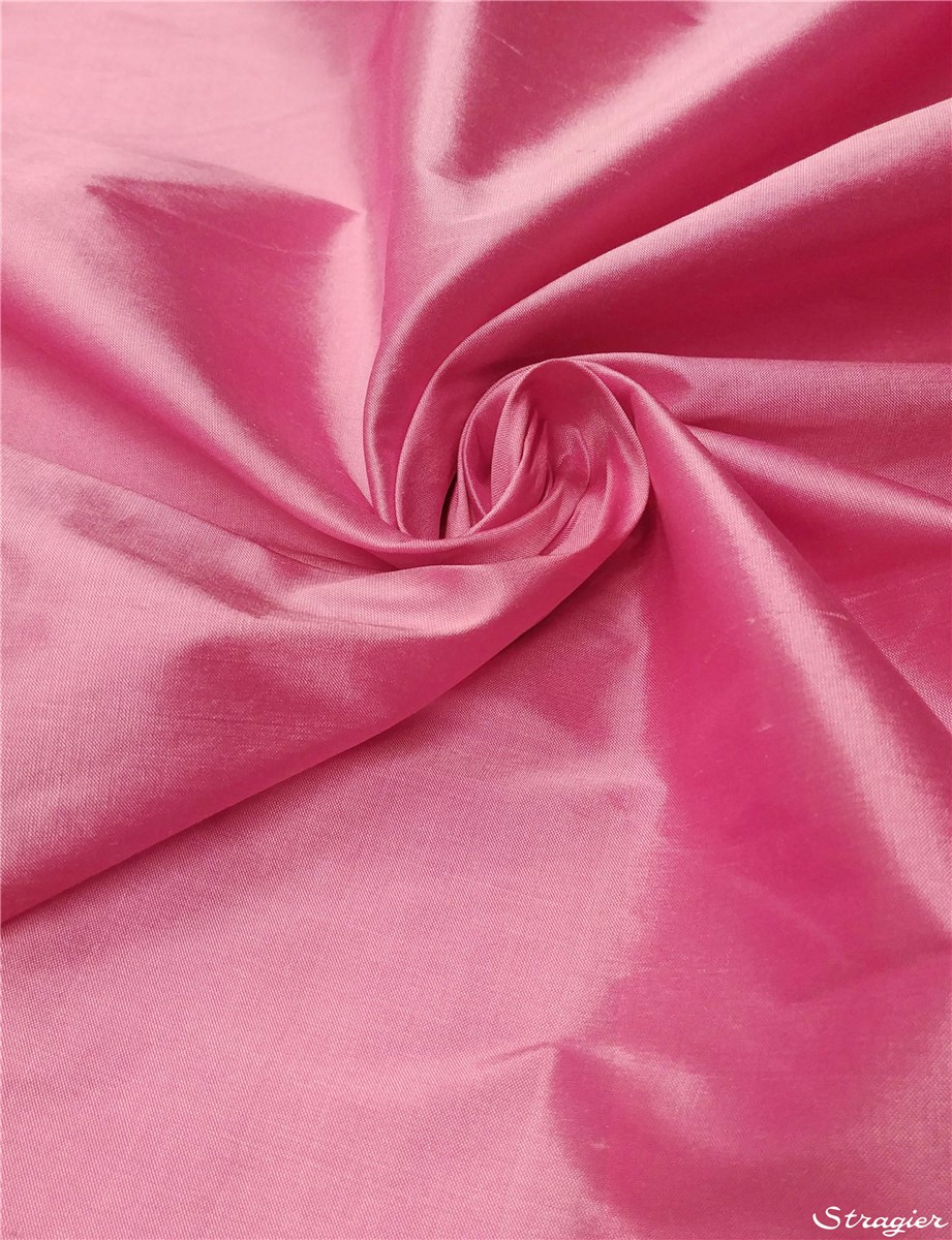 Soie Doupion - 137cm - uni - Flamingo 