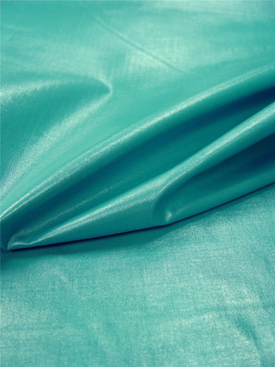 Cotton Poplin - coated - Plain - Bleu Paon