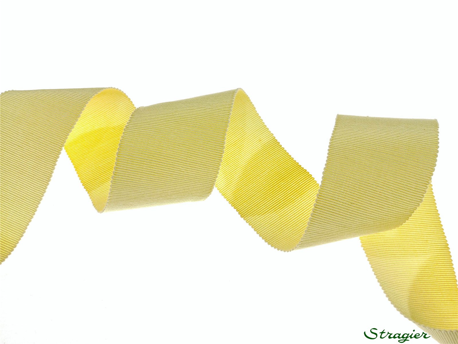 Gros Grain "Savoir-Faire" - uni - Jaune Poussin - 38 mm