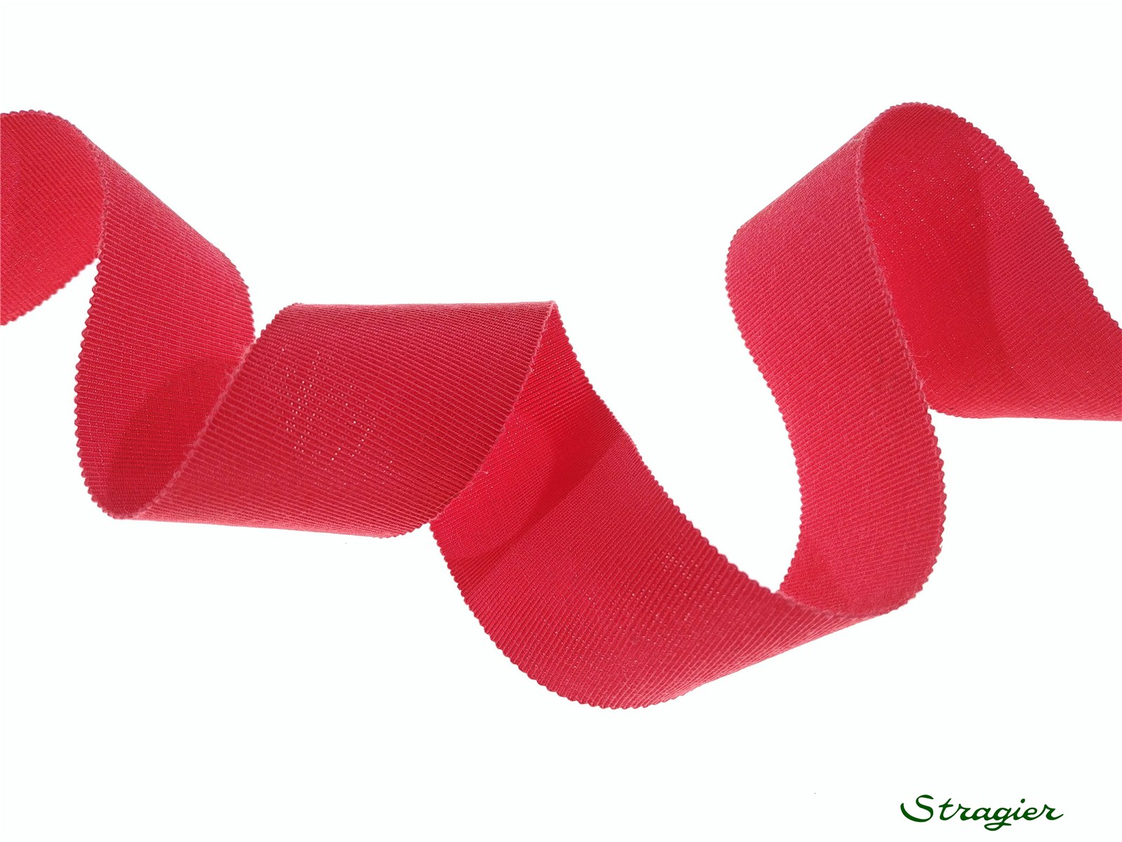 Gros Grain "Savoir-Faire" - uni - Rouge Sangria - 38 mm