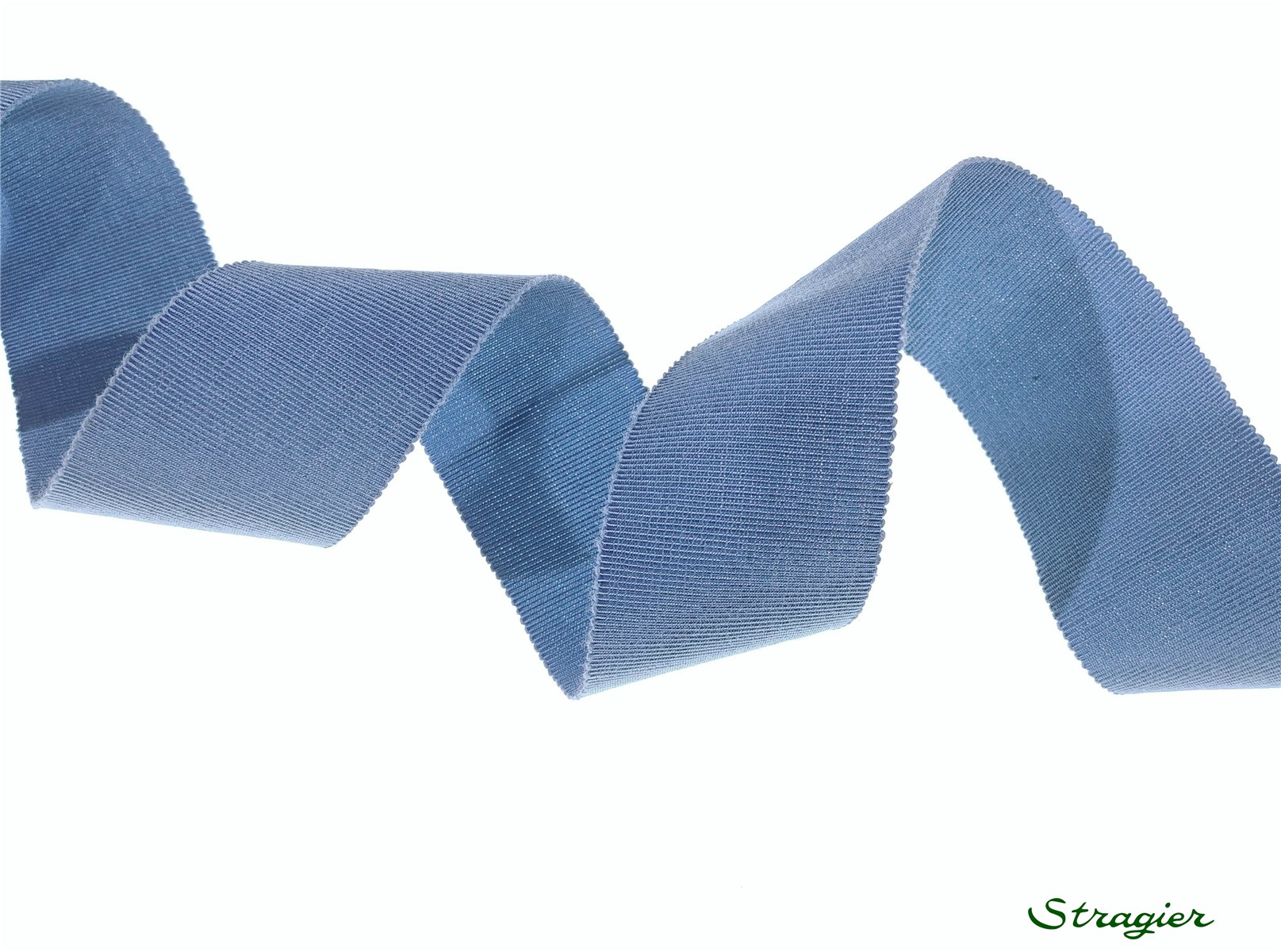 Gros Grain "Savoir-Faire" - uni - Bleu Pervenche - 38 mm