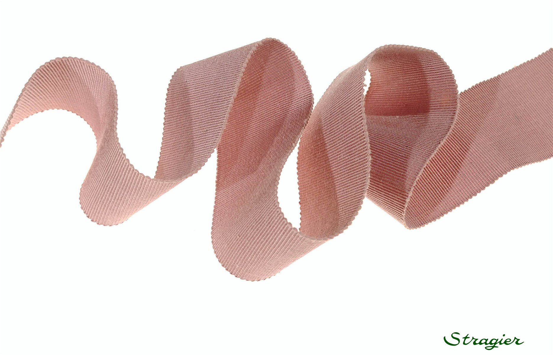 Gros Grain "Savoir-Faire" - uni - Vieux Rose - 38 mm