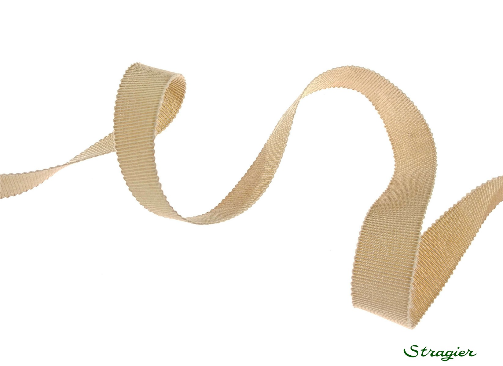 Gros Grain "Savoir-Faire" - uni - Beige Camel - 15 mm