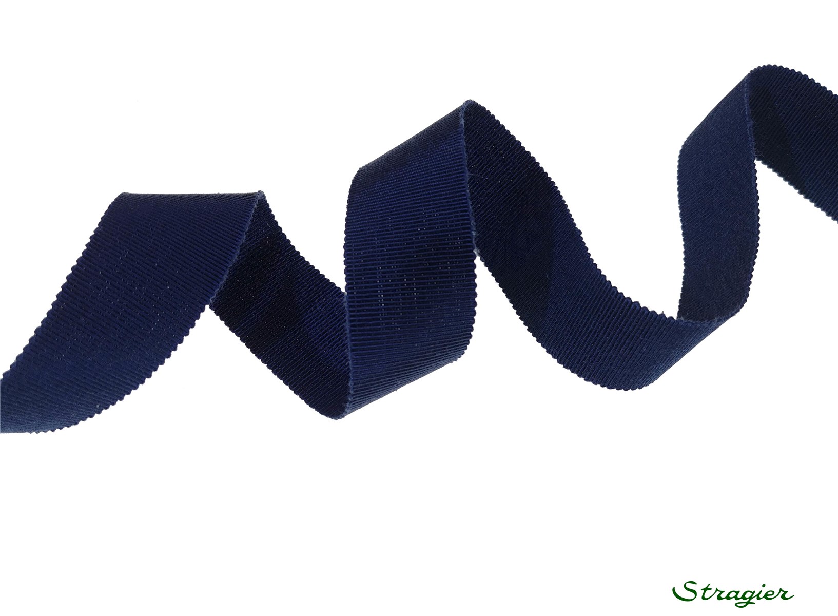 Grosgrain "Savoir-Faire" - Plain - Marine - 25 mm