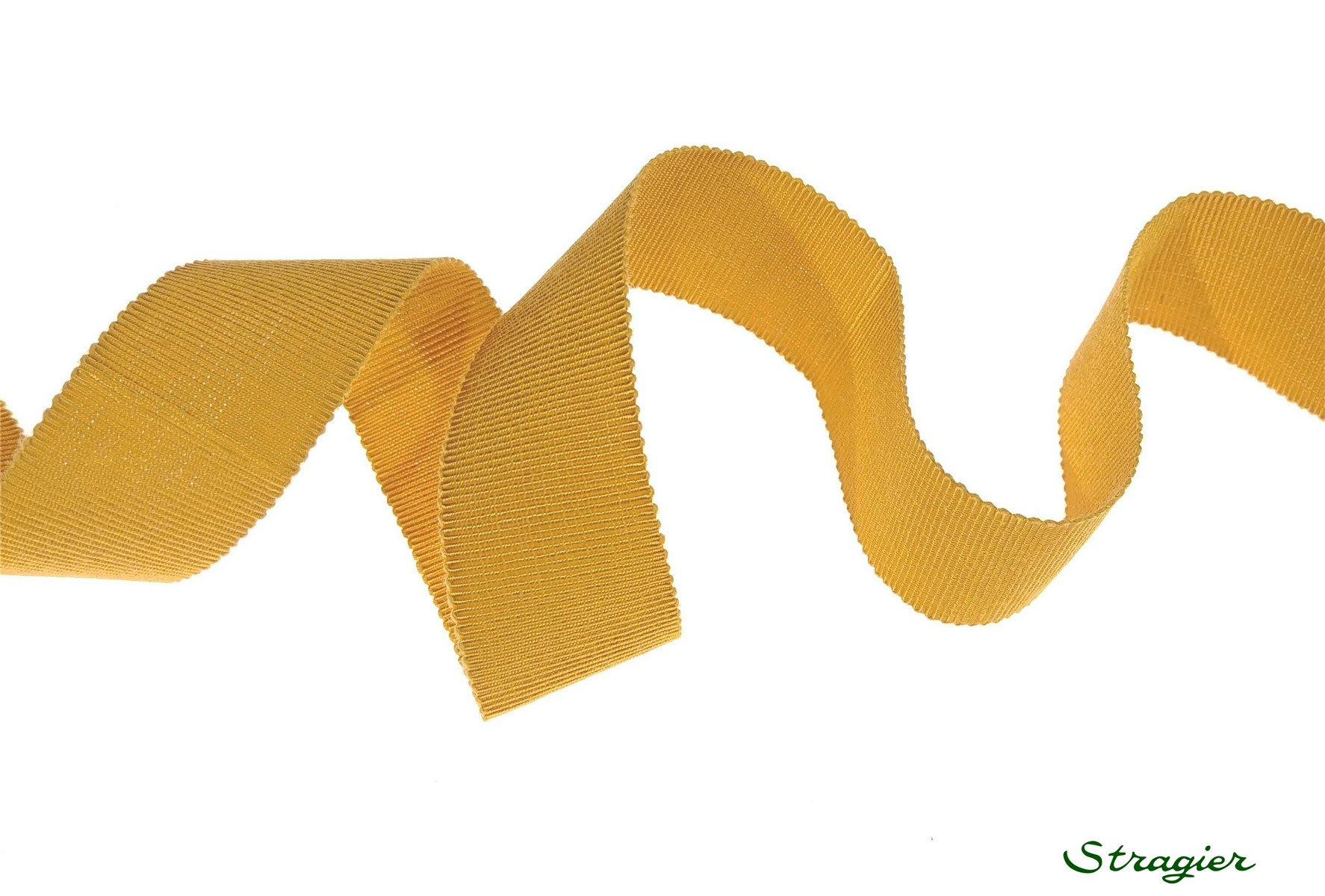 Grosgrain "Savoir-Faire" - Plain - Jaune Or - 25 mm