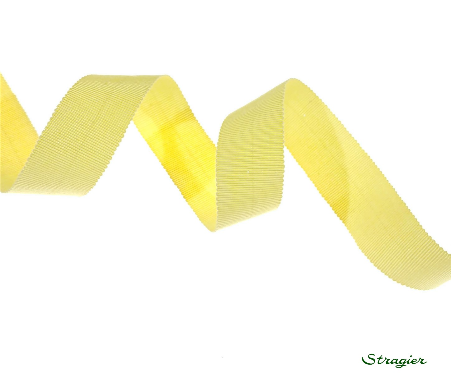 Gros Grain "Savoir-Faire" - uni - Jaune Poussin - 25 mm