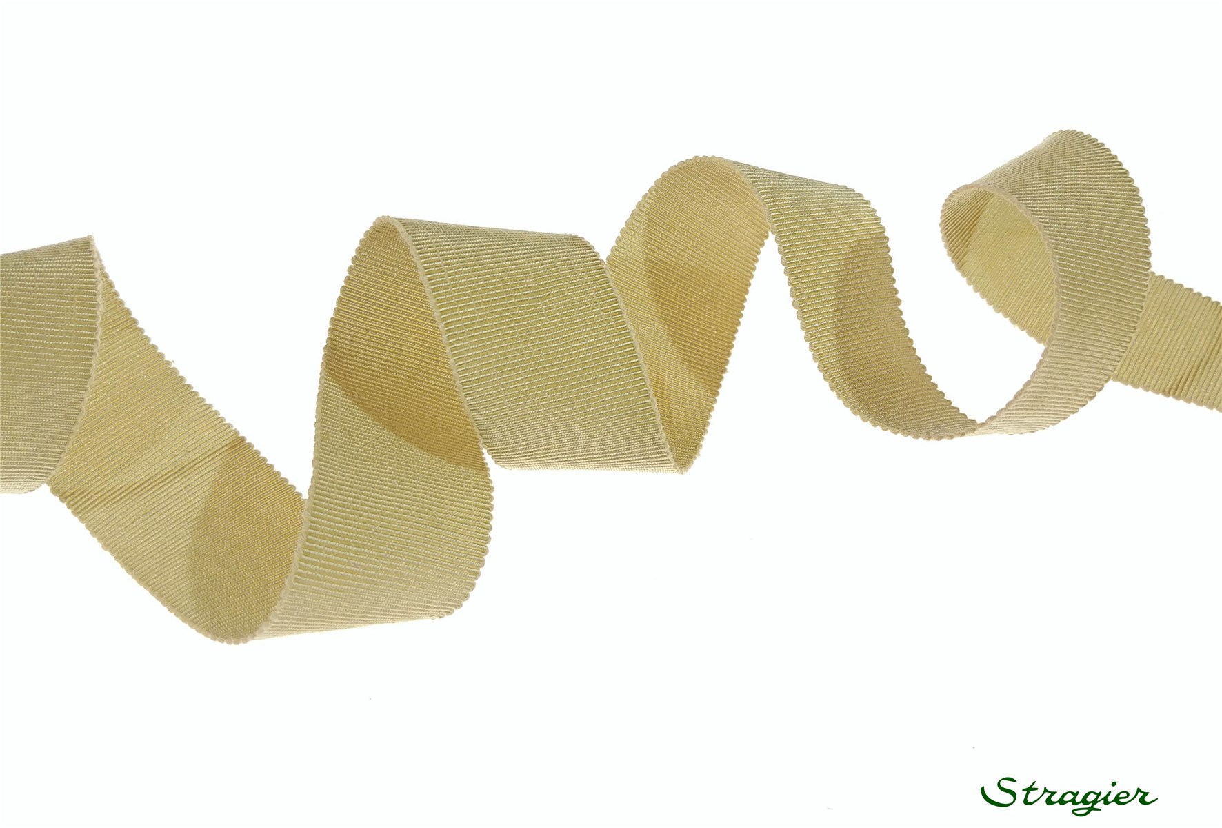Gros Grain "Savoir-Faire" - uni - Beige Tilleul - 25 mm
