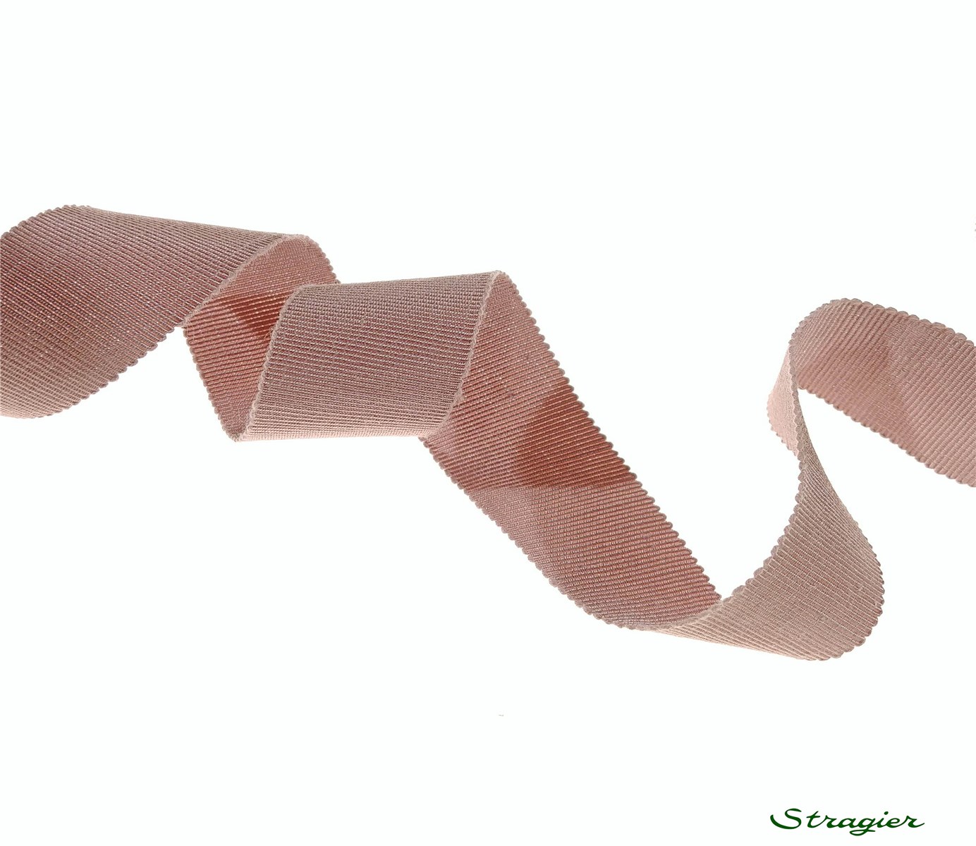 Grosgrain "Savoir-Faire" - Plain - Vieux Rose - 25 mm