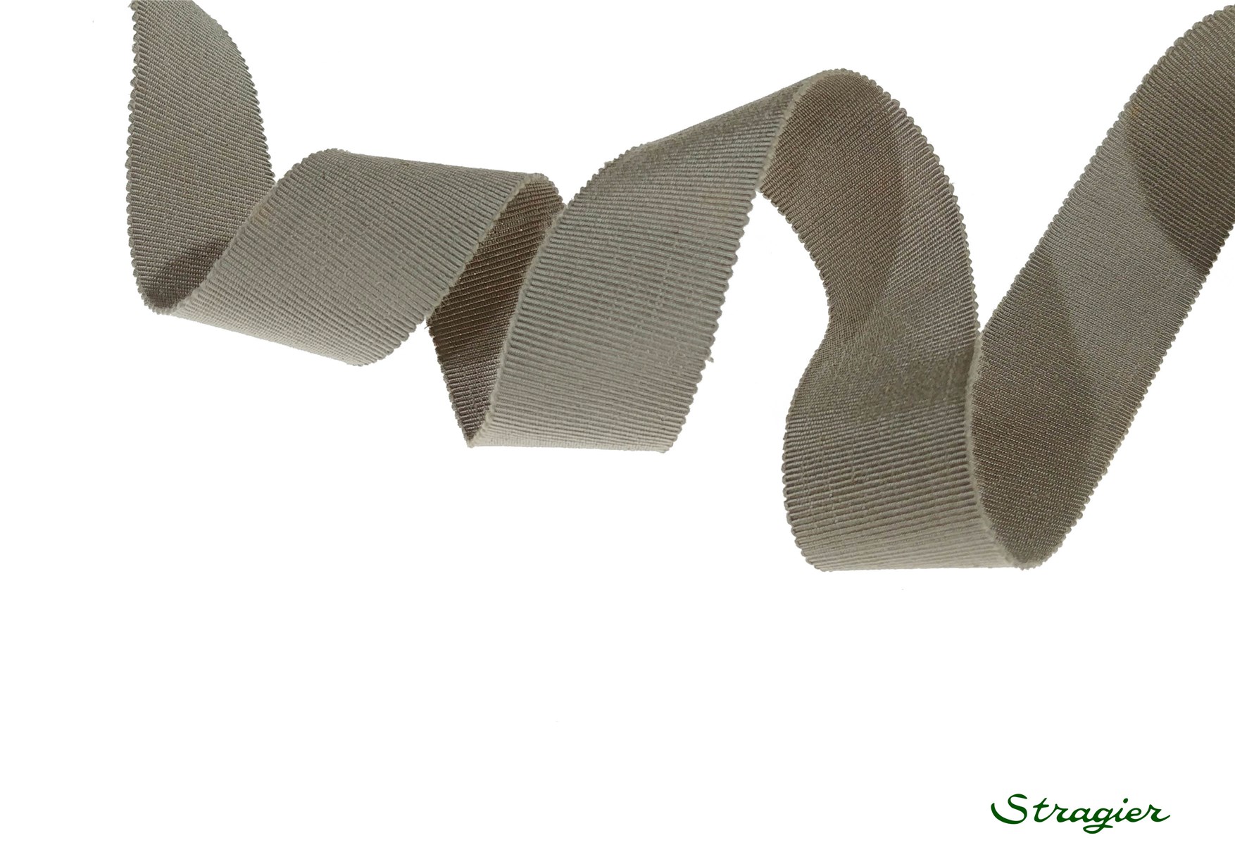 Grosgrain "Savoir-Faire" - Plain - Taupe Grisé - 25 mm