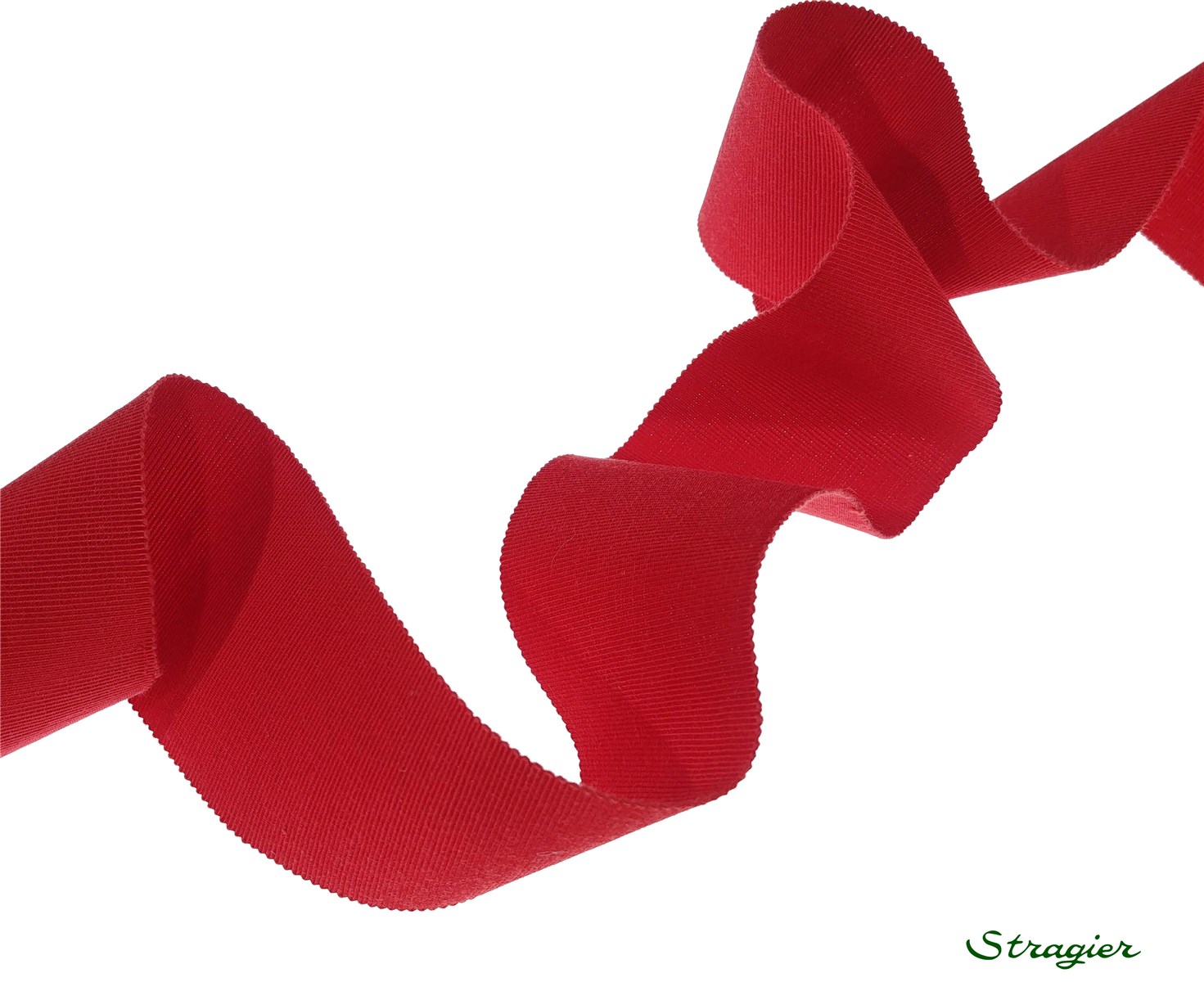 Grosgrain "Savoir-Faire" - Plain - Rouge - 50 mm