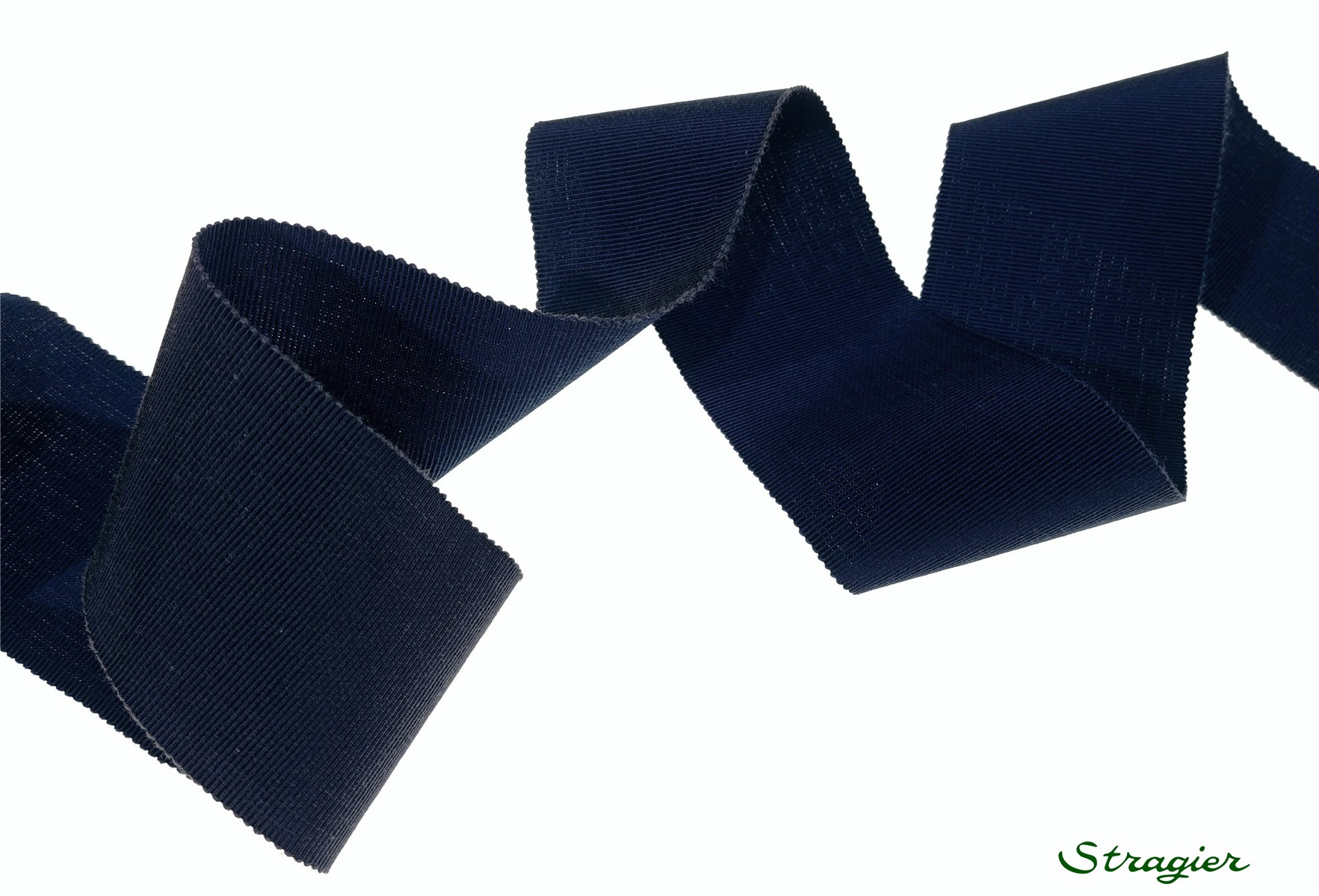 Grosgrain "Savoir-Faire" - Plain - Bleu Encre - 50 mm