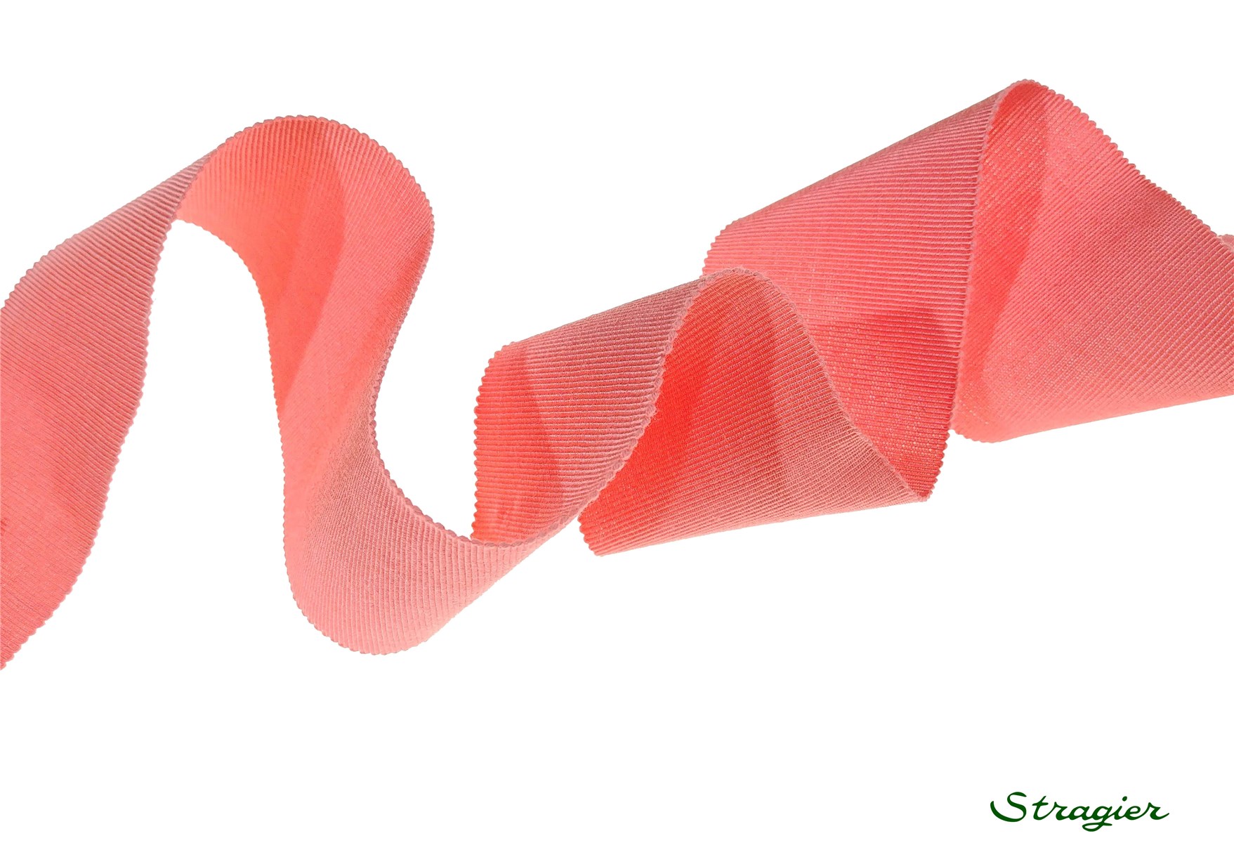 Grosgrain "Savoir-Faire" - Plain - Rose Corail - 50 mm