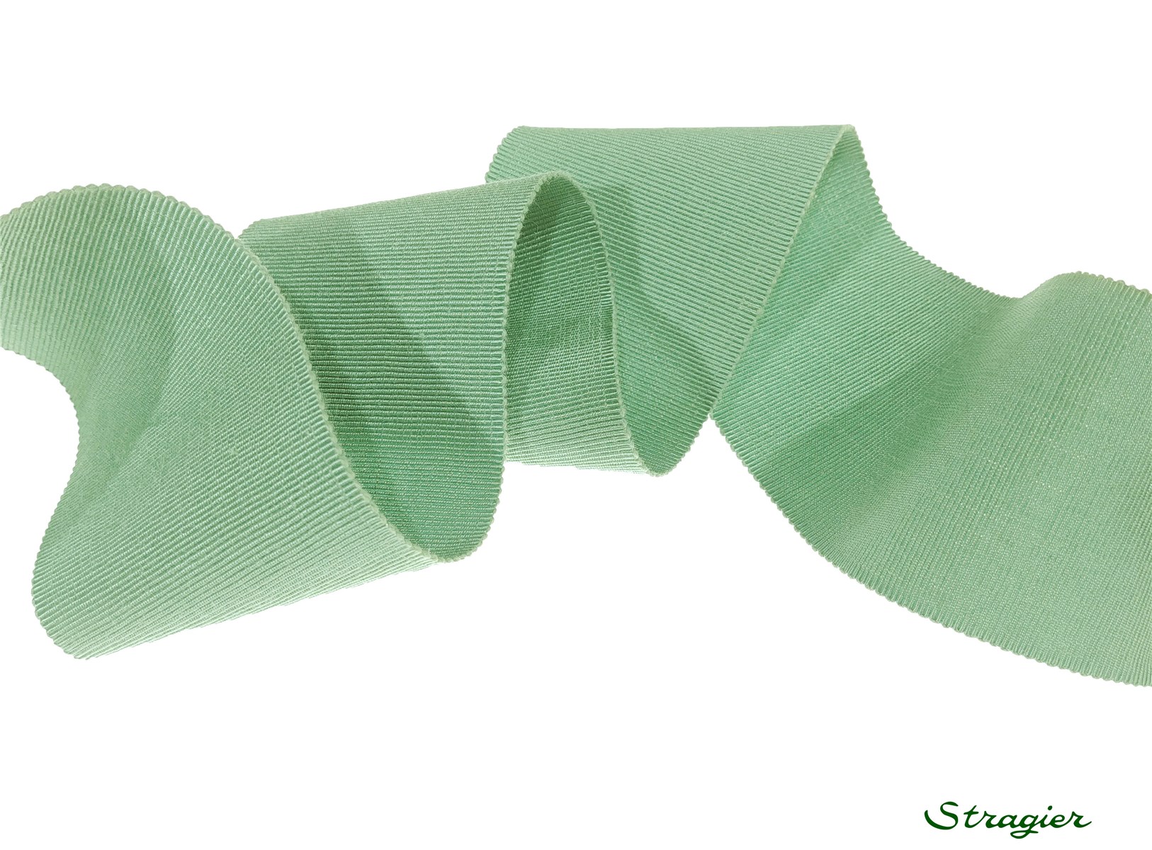 Grosgrain "Savoir-Faire" - Plain - Vert Réséda - 50 mm
