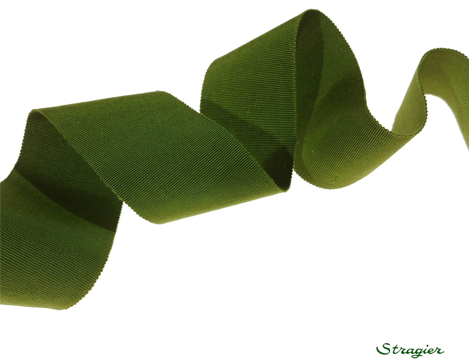 Grosgrain "Savoir-Faire" - Plain - Vert Khaki - 50 mm
